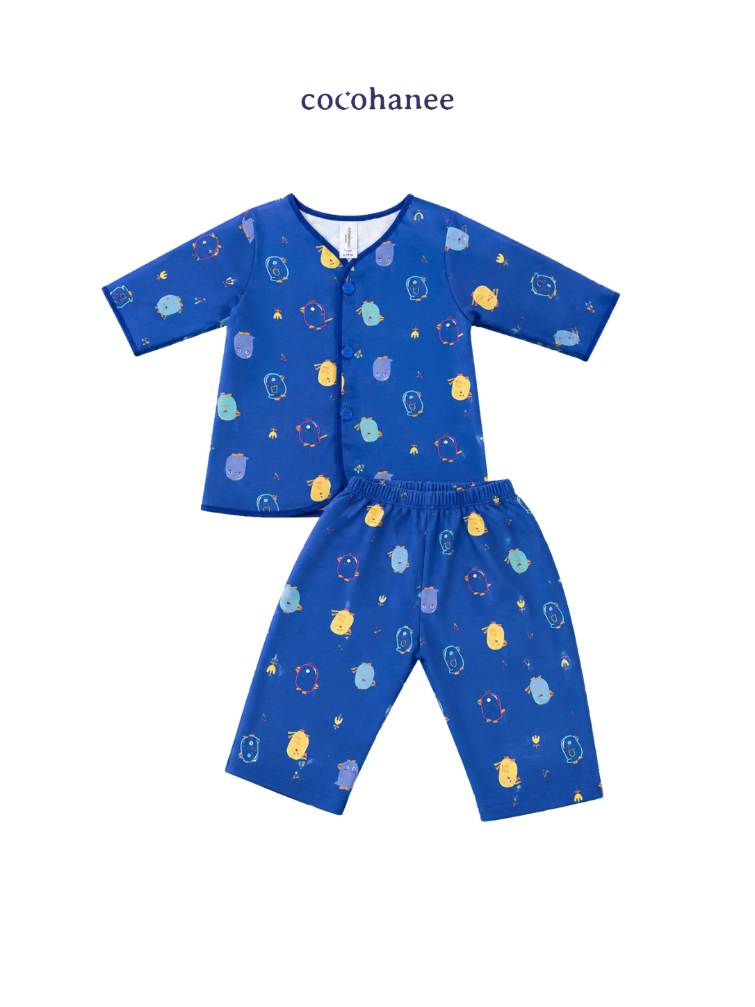 Cocohanee Local Market - Long Button Down Pajamas Pop Wings