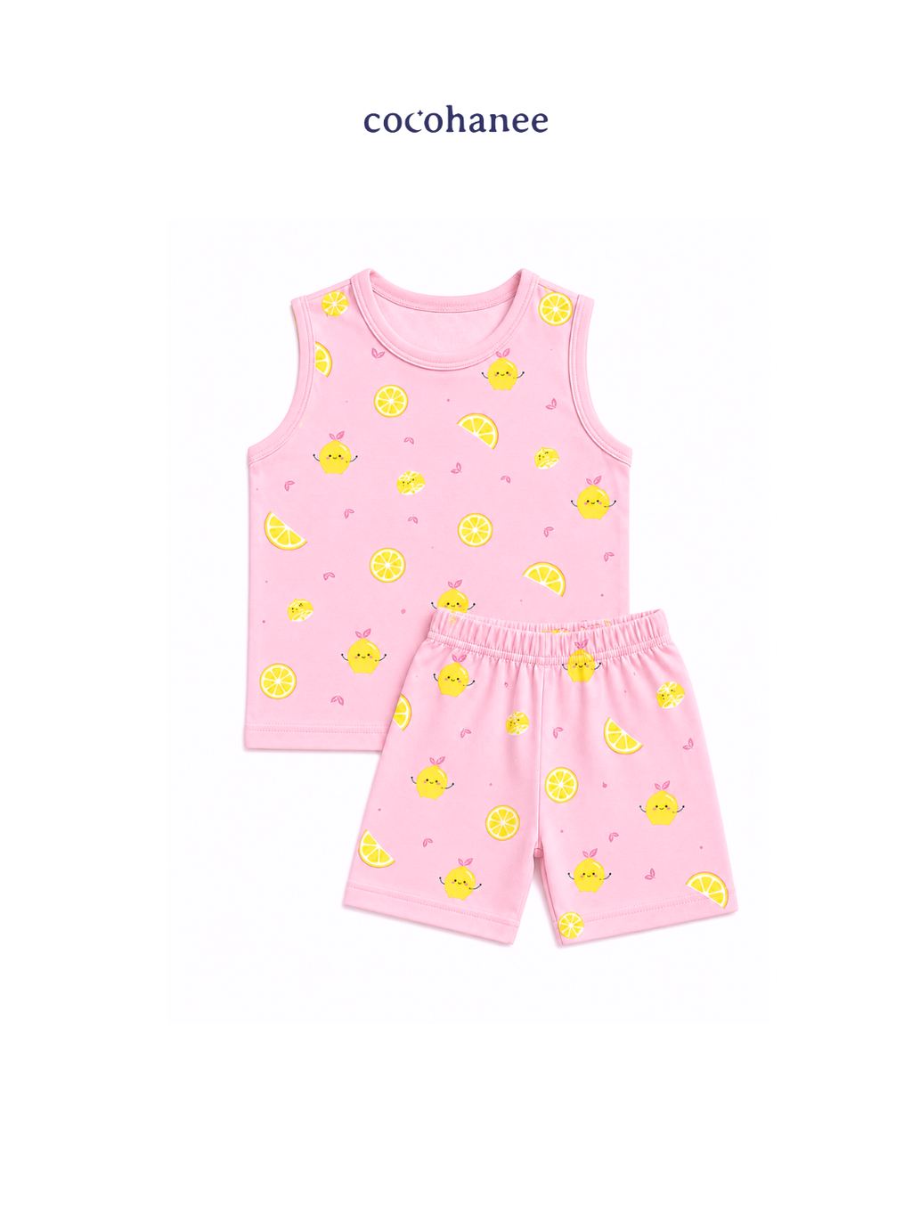 Cocohanee Local Market - Sleveeless Set Pajamas Lemonade