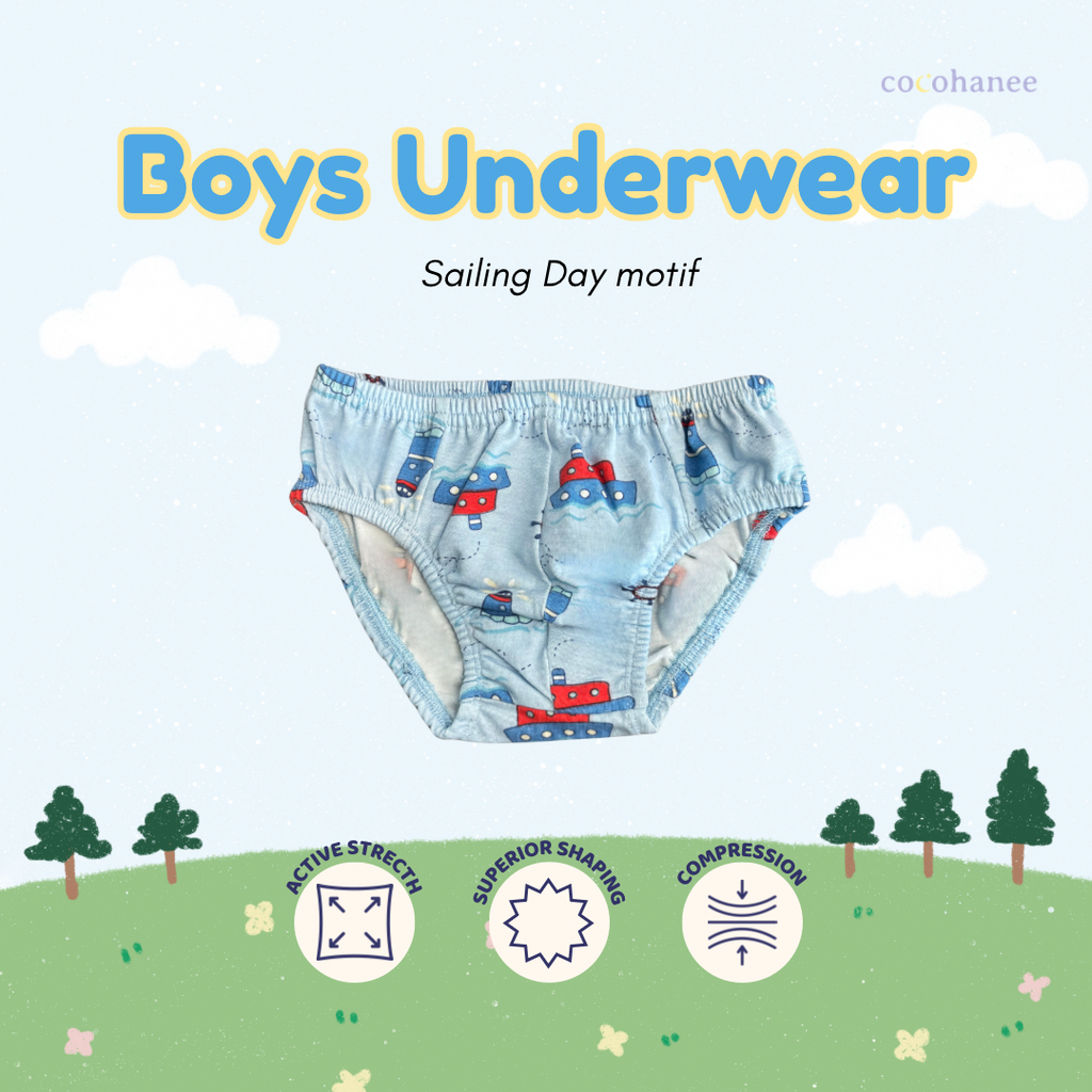 Cocohanee - Paws Crew - Underwear Triangle (3 in 1) - Celana Dalam Anak Laki-Laki