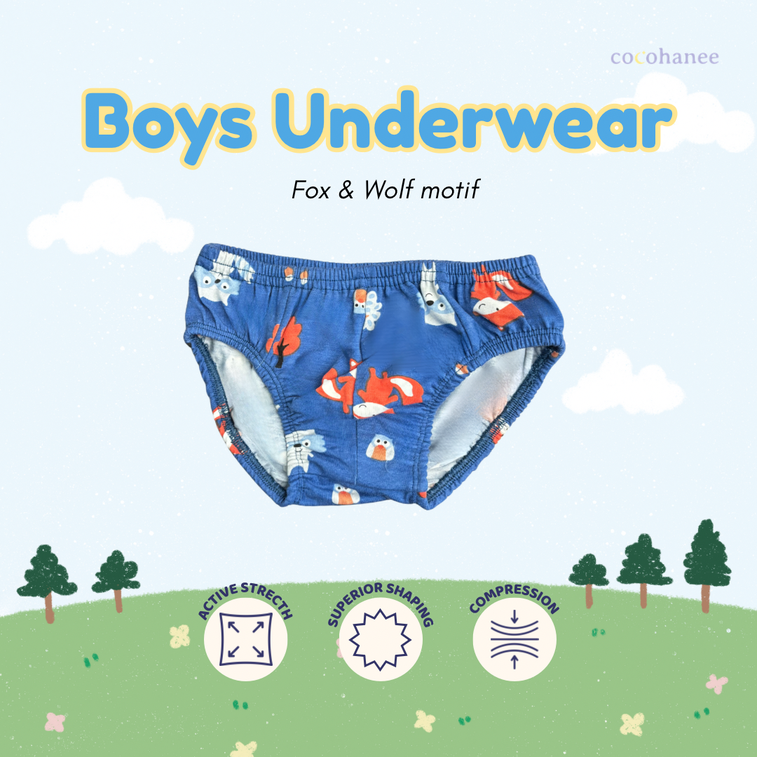 Cocohanee - Paws Crew - Underwear Triangle (3 in 1) - Celana Dalam Anak Laki-Laki