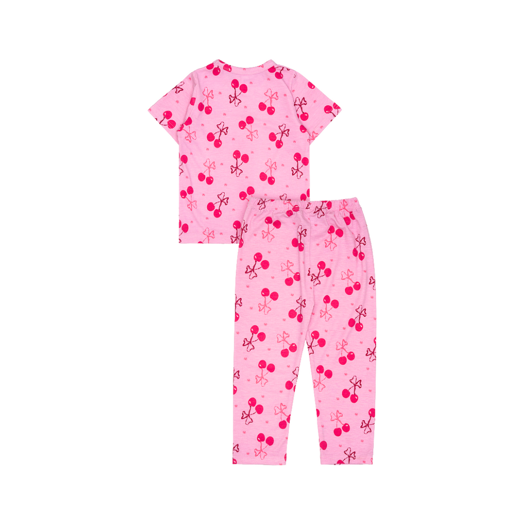 Cocohanee - Pinky Cherry Baby Cozy Pajamas - Piyama Tidur Bayi