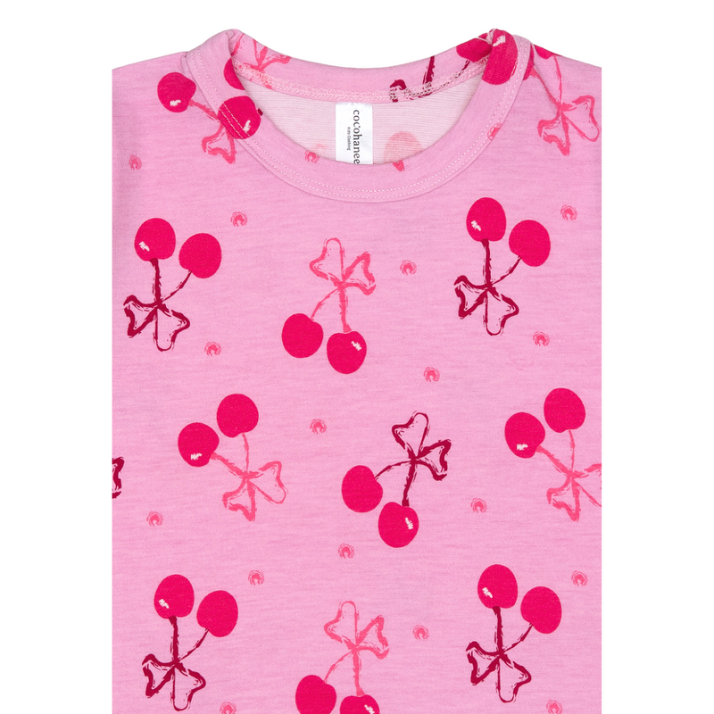 Cocohanee - Pinky Cherry Baby Cozy Pajamas - Piyama Tidur Bayi