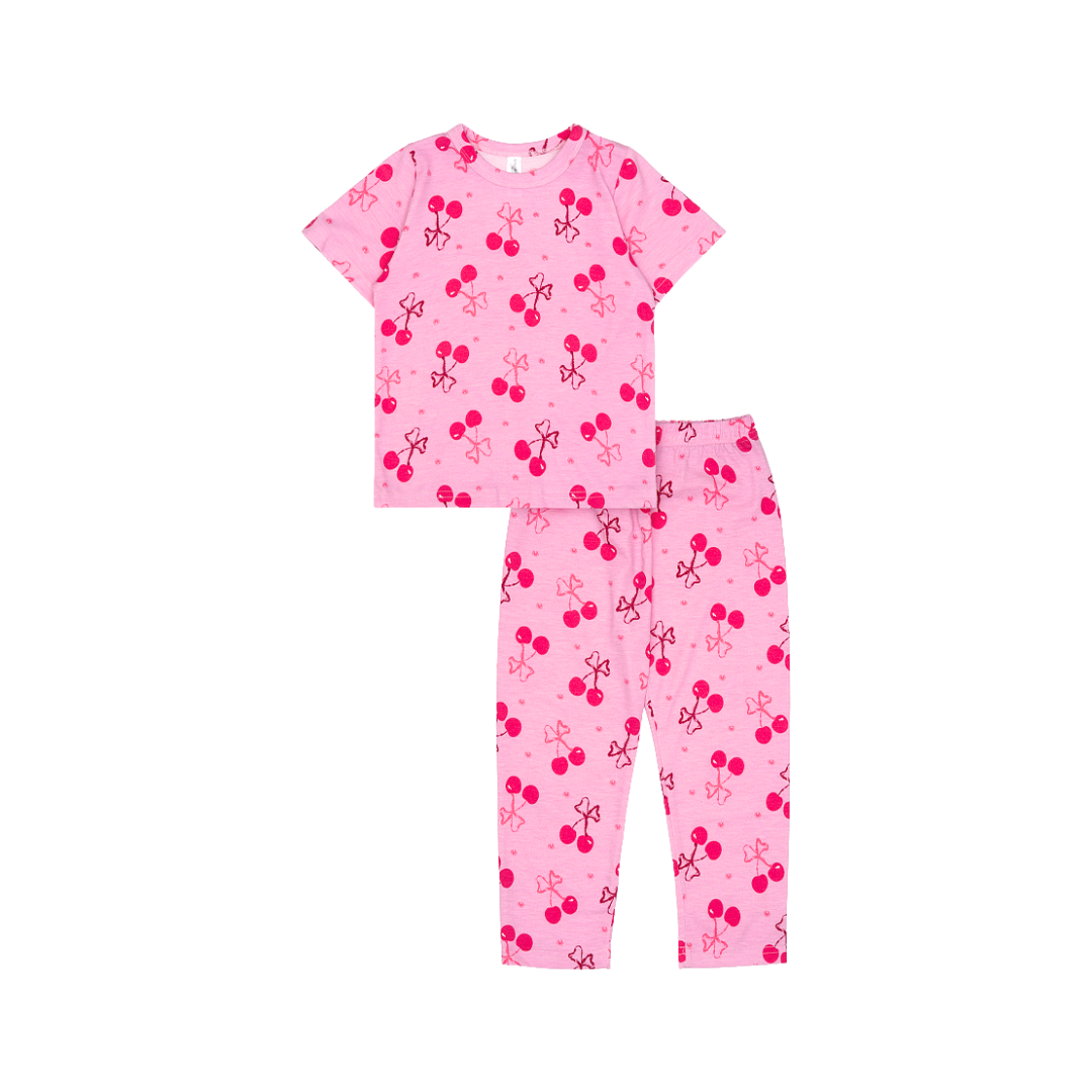 Cocohanee - Pinky Cherry Cozy Pajamas - Piyama Tidur Anak
