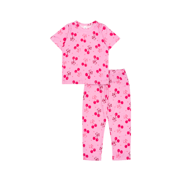 Cocohanee - Pinky Cherry Cozy Pajamas - Piyama Tidur Anak