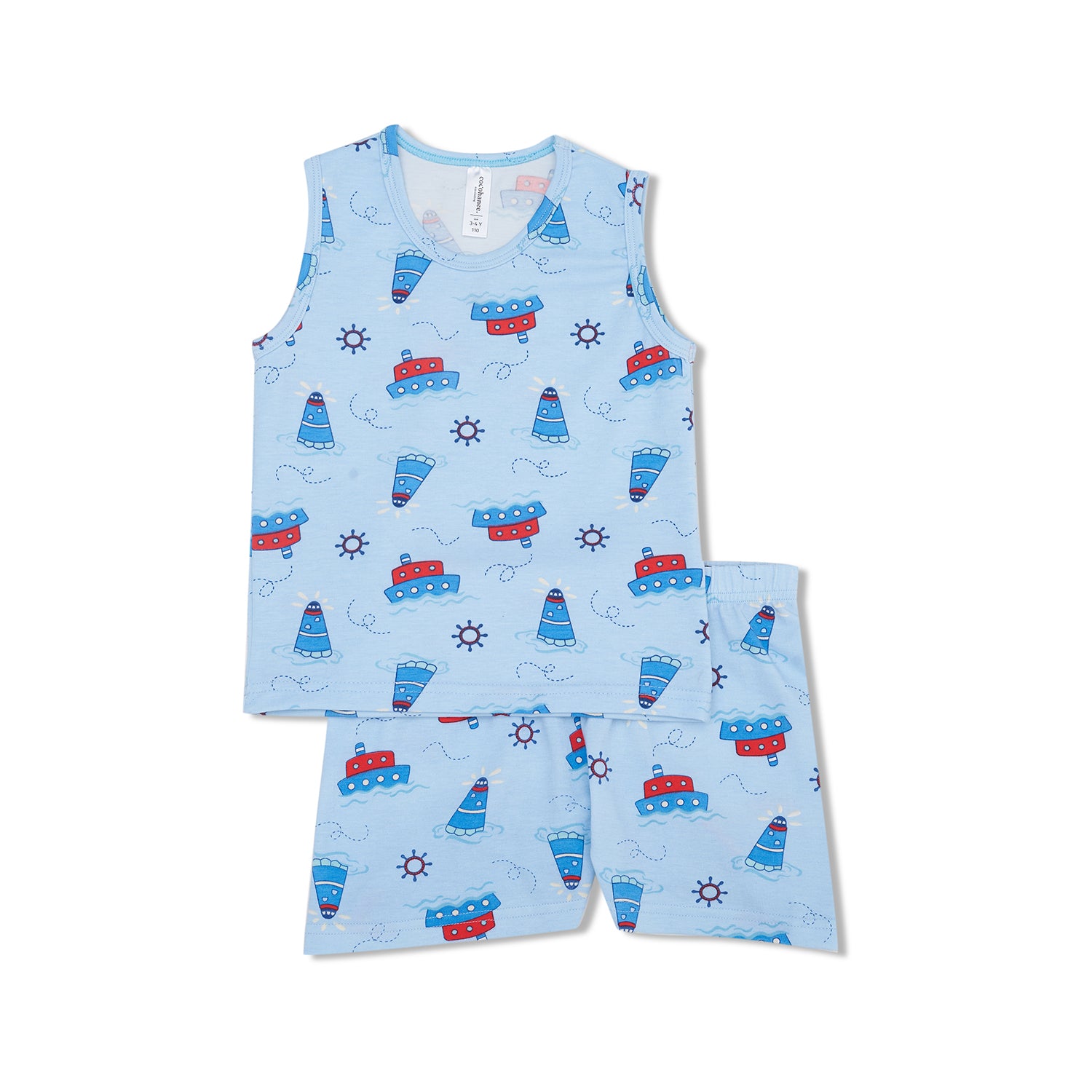 Cocohanee - Sailing Day Sleeveless Set - Setelan Anak Tanpa Lengan