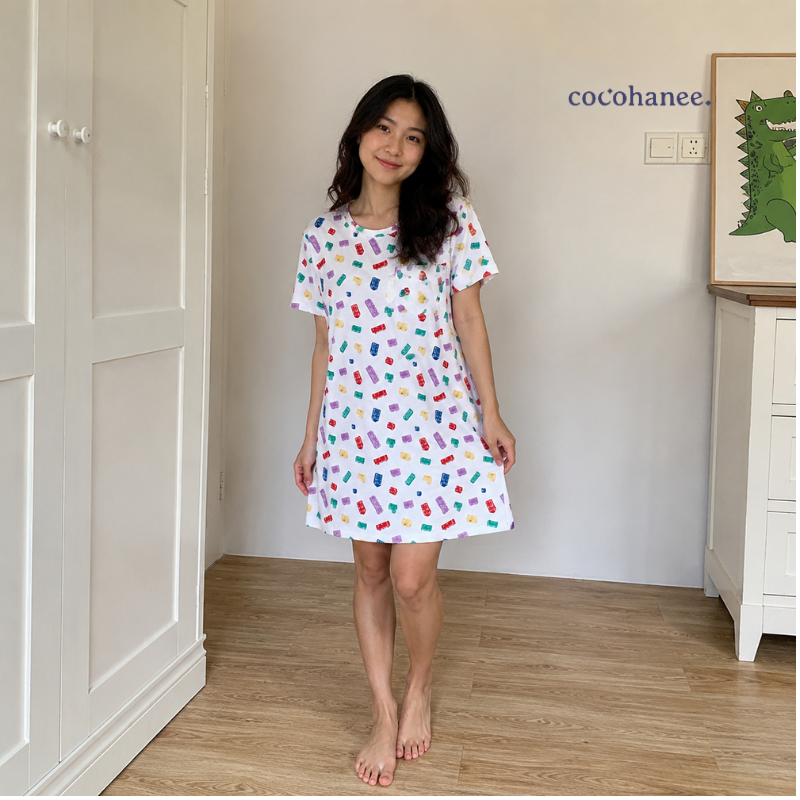 Cocohanee Wonderverse - Lune Snuggle Tee Block Buddies