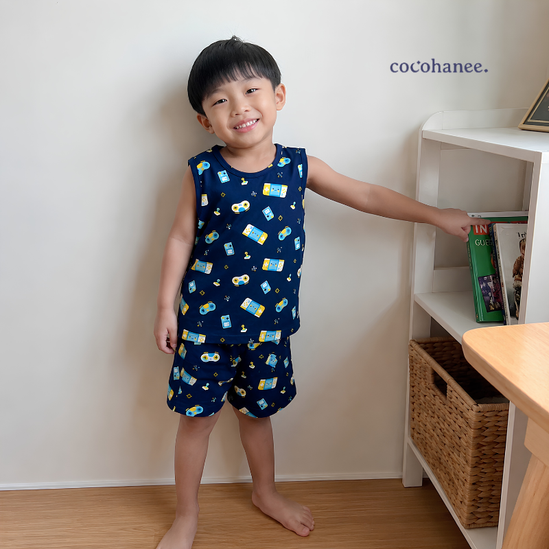 Cocohanee Wonderverse - Sleeveless Set Pajamas Game On!