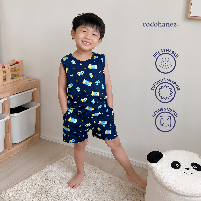 Cocohanee Wonderverse - Sleeveless Set Pajamas Game On!