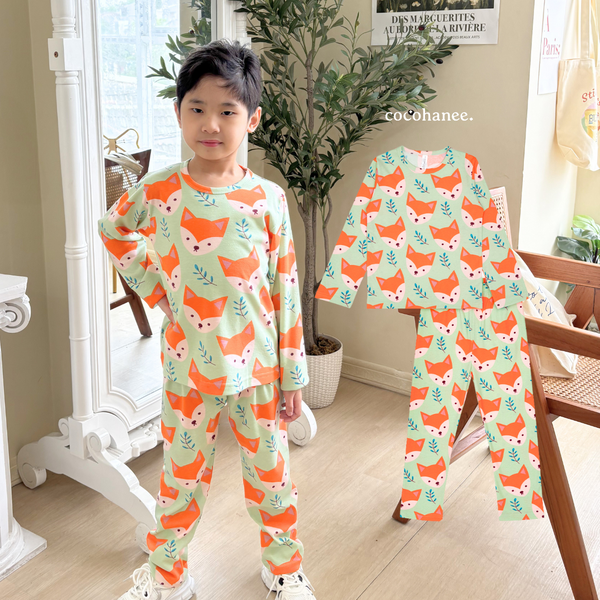 Cocohanee - Mr Fox Long Pajamas - Piyama Tidur Anak