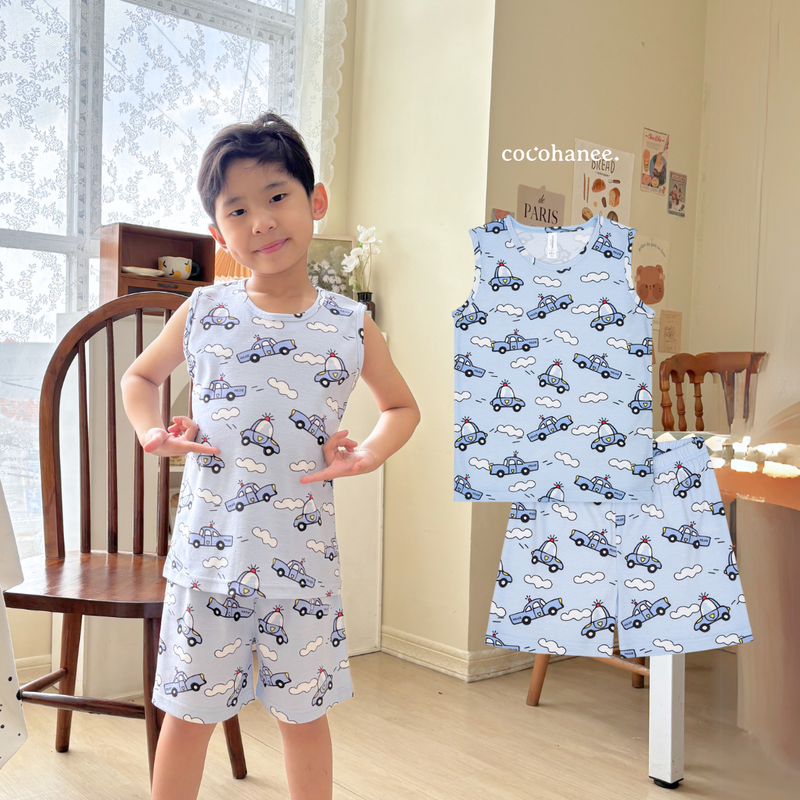 Cocohanee - Road To The Sky Sleeveless Set - Setelan Anak Tanpa Lengan