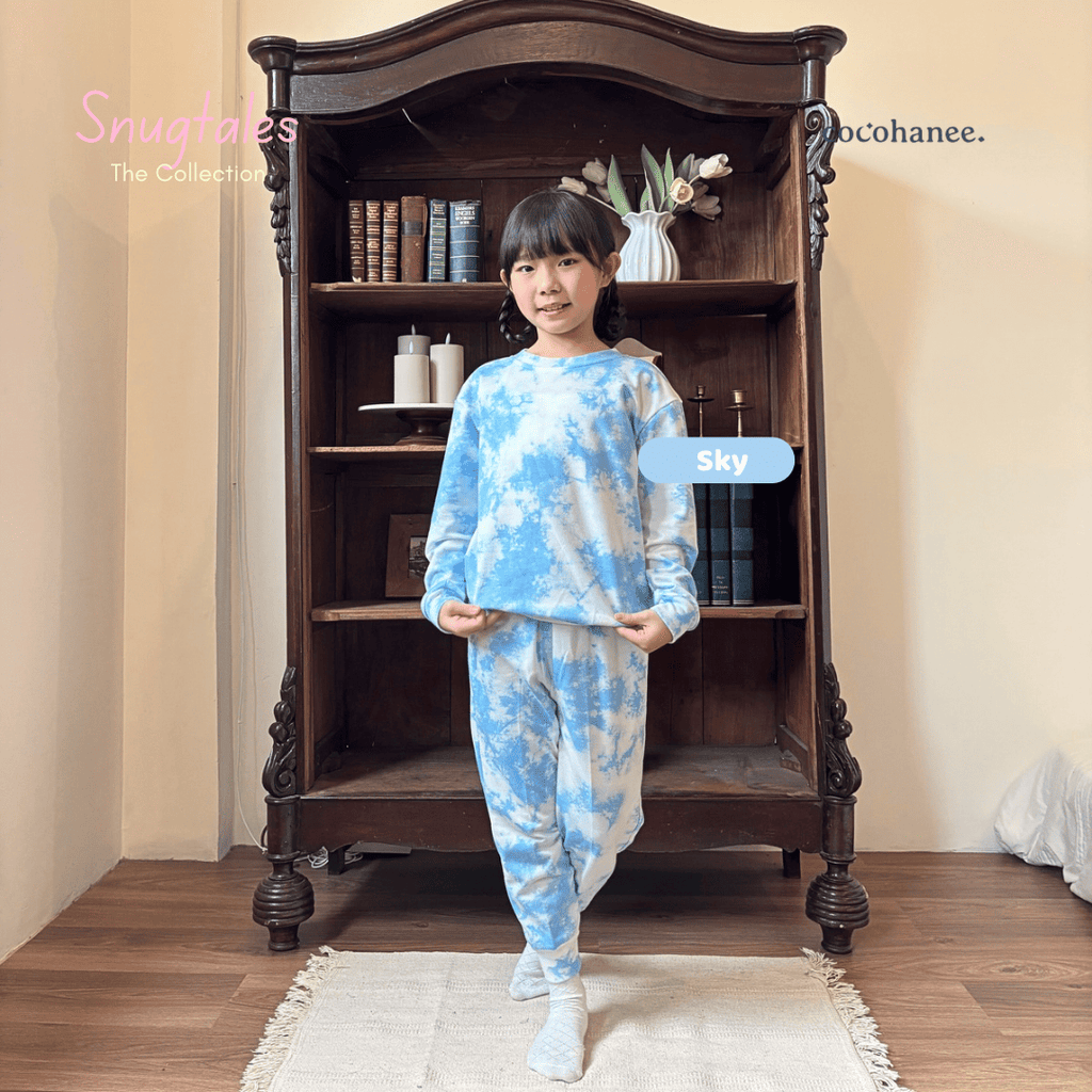 Crewneck Set - Tie Dye Loungewear - Setelan Anak Baby Terry