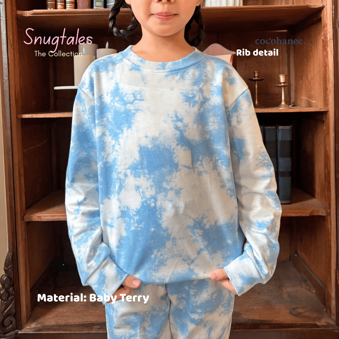 Crewneck Set - Tie Dye Loungewear - Setelan Anak Baby Terry