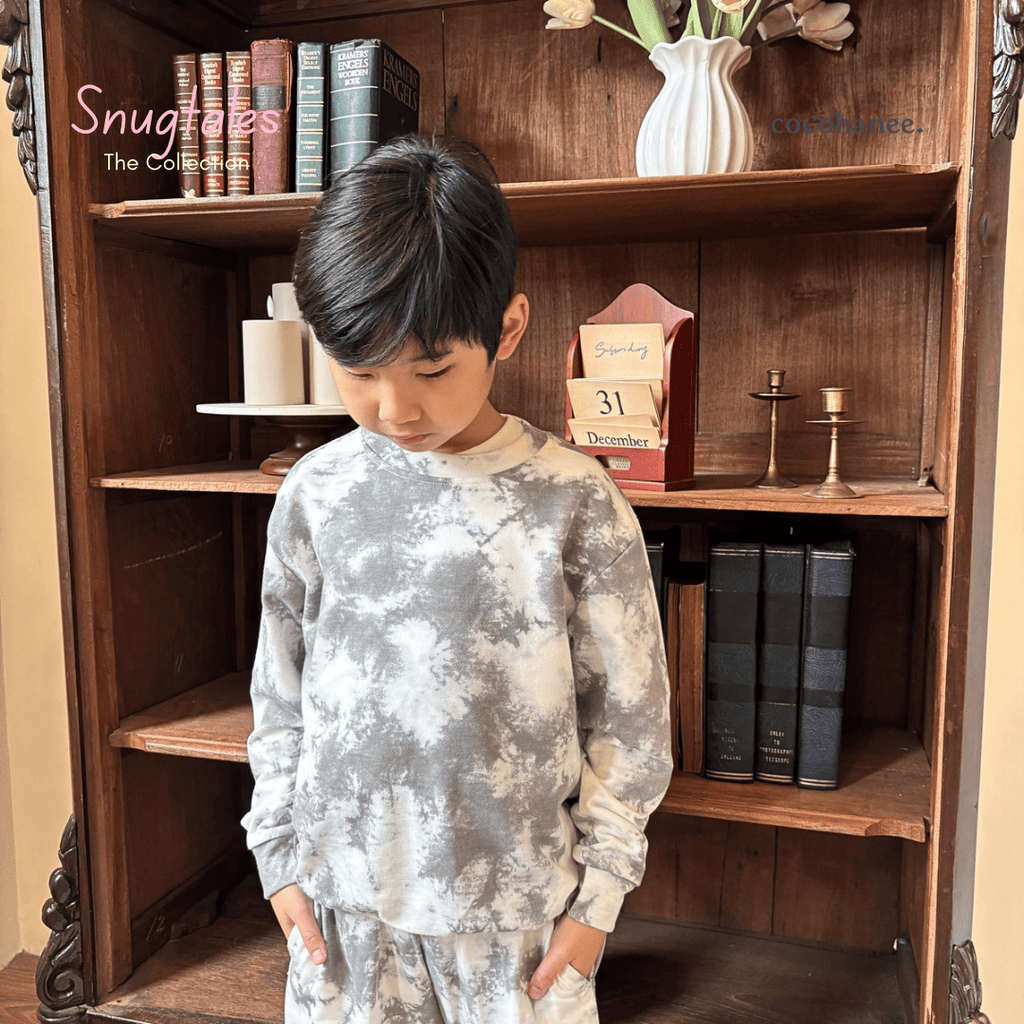Crewneck Set - Tie Dye Loungewear - Setelan Anak Baby Terry