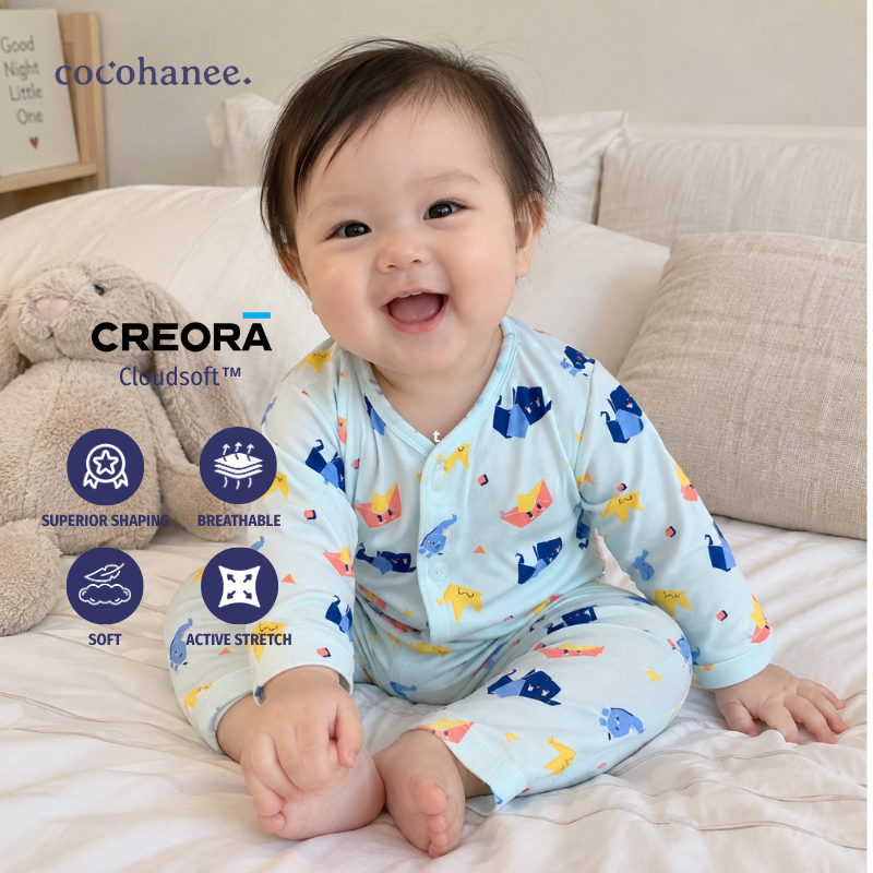 Cocohanee Wonderverse - Long Button Down Pajamas Fold Friends
