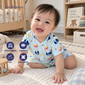 Cocohanee Wonderverse - Short Button Down Pajamas Fold Friends