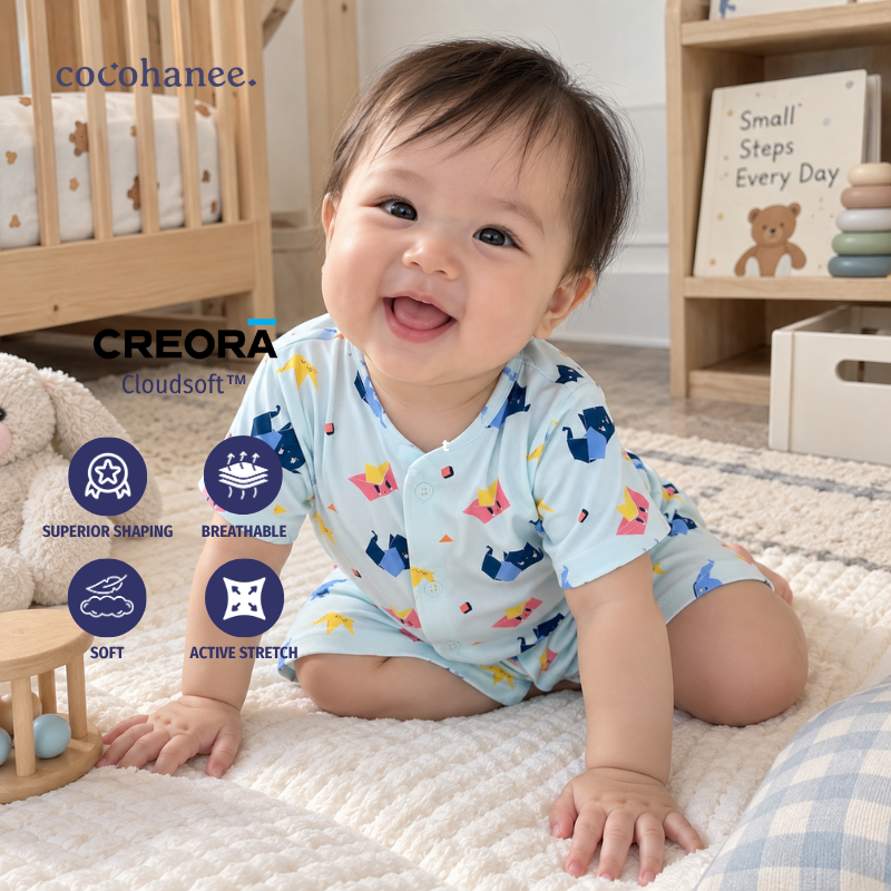 Cocohanee Wonderverse - Short Button Down Pajamas Fold Friends