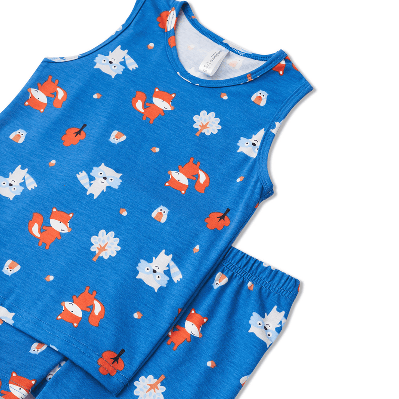 Cocohanee - Fox & Wolf Sleeveless Set - Setelan Anak Tanpa Lengan