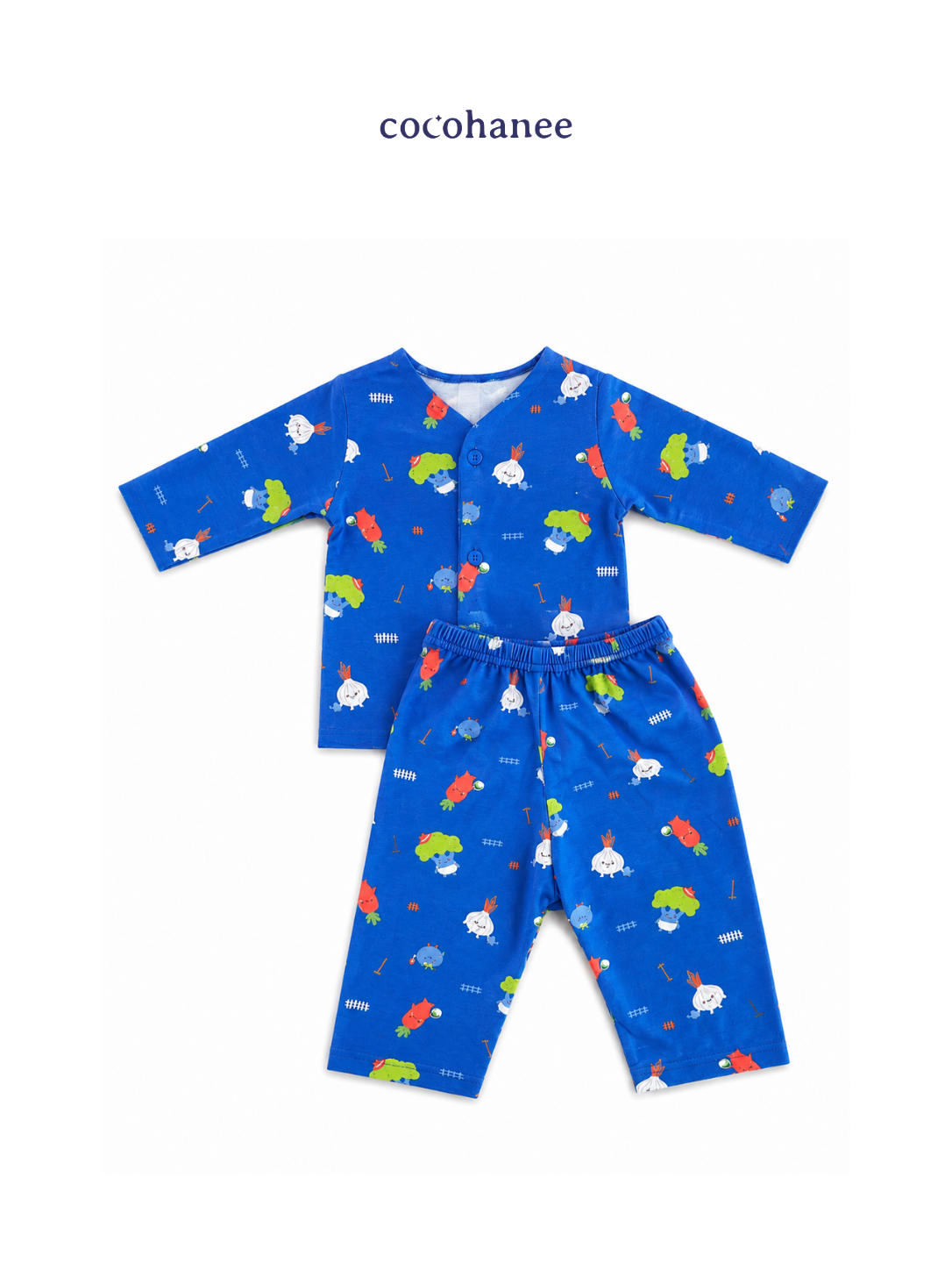 Cocohanee Local Market - Long Button Down Pajamas Garden Buddies