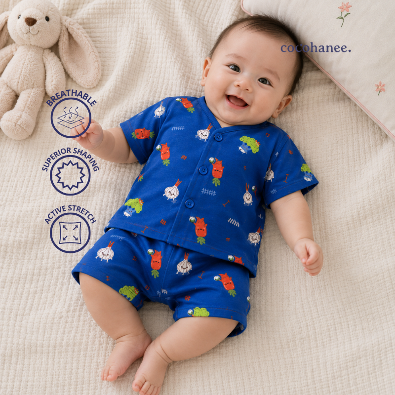 Cocohanee Local Market - Short Button Down Pajamas Garden Buddies