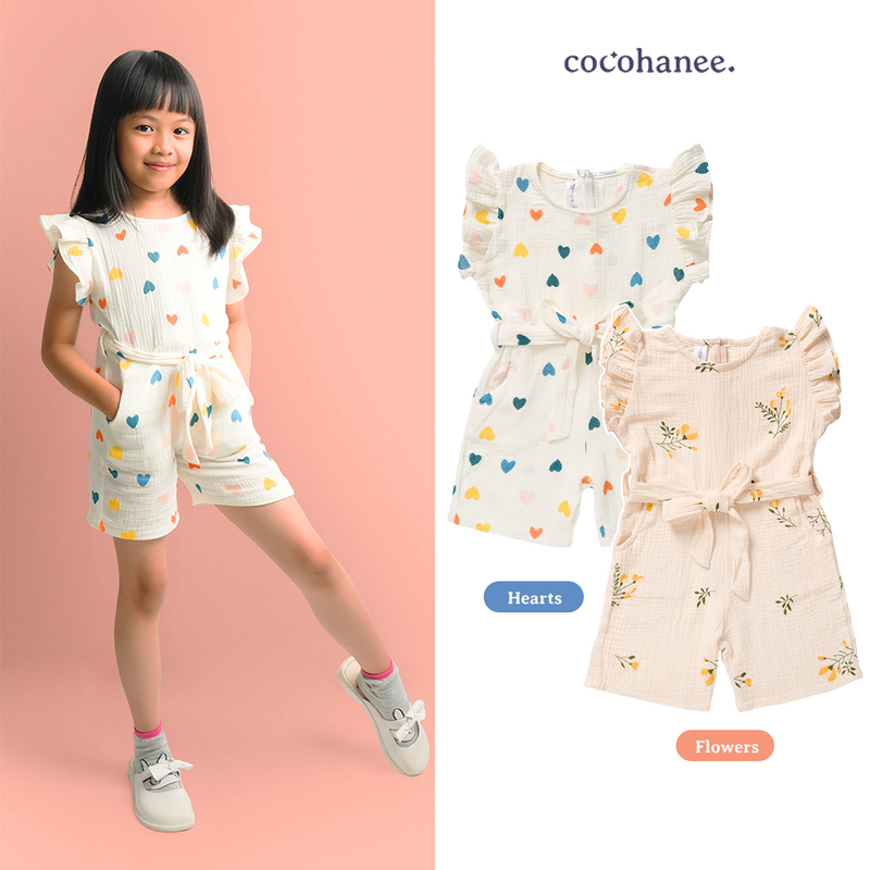 Cocohanee - Emily Jumpsuits-HEARTS,S