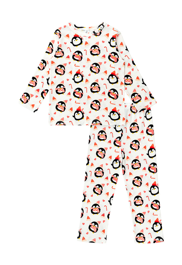 Cocohanee - Penguin Scarf Long Pajamas