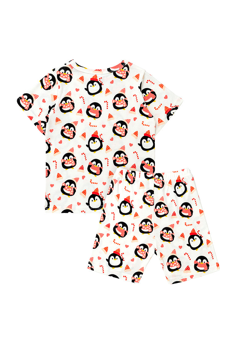 Cocohanee -  Penguin Scarf Short Pajamas