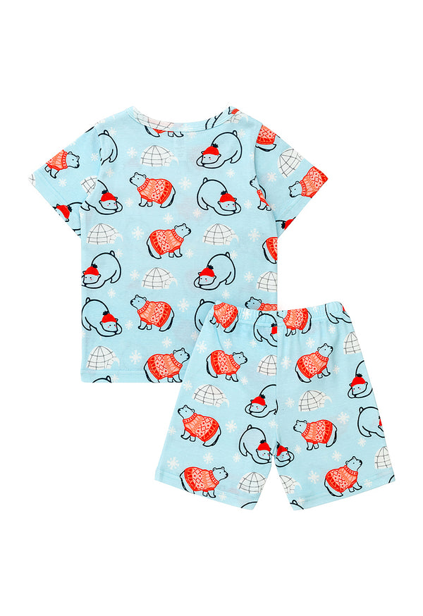 Cocohanee Igloo Bear Short Pajamas