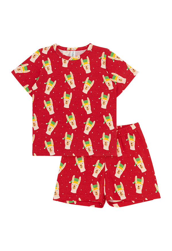 Cocohanee - Llama Claus Short Pajamas
