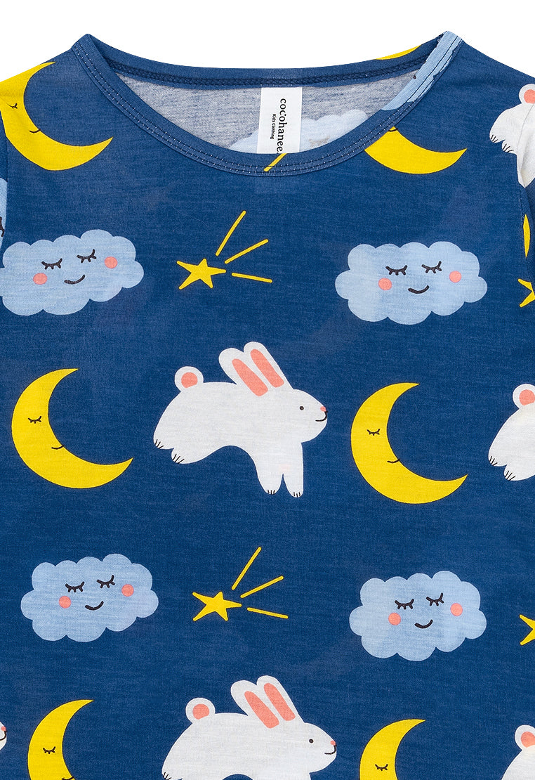 Cocohanee - Moon Rabbit ⅞ Length Pajamas