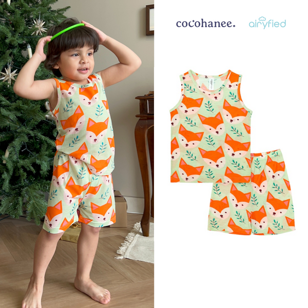 Cocohanee - Mr Fox Rayon Sleeveless Set