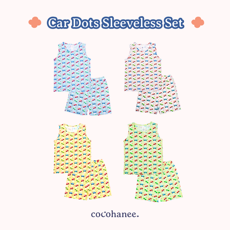Cocohanee - Car Dots Sleeveless Set