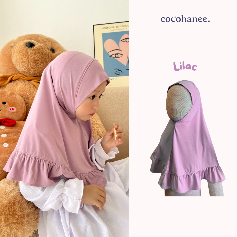 Cocohanee -  Hanee Ruffle Hijab - Jilbab Anak Instan