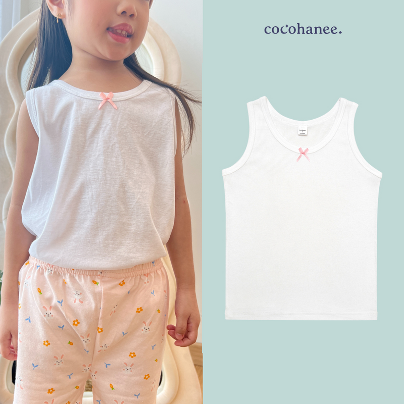 Cocohanee - Ribbon Sleeveless Top - Pakaian Dalam Anak - Singlet Anak