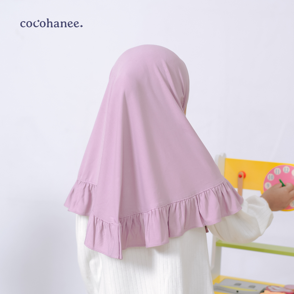 Cocohanee -  Hanee Ruffle Hijab - Jilbab Anak Instan