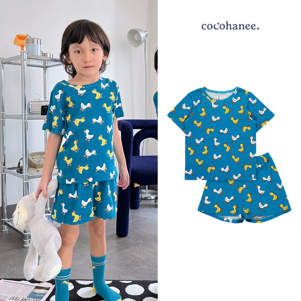 Cocohanee - Walky Ducky Short Pajamas - Piyama Tidur Anak