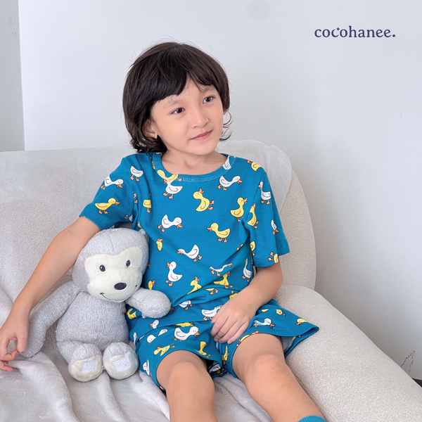 Cocohanee - Walky Ducky Short Pajamas - Piyama Tidur Anak