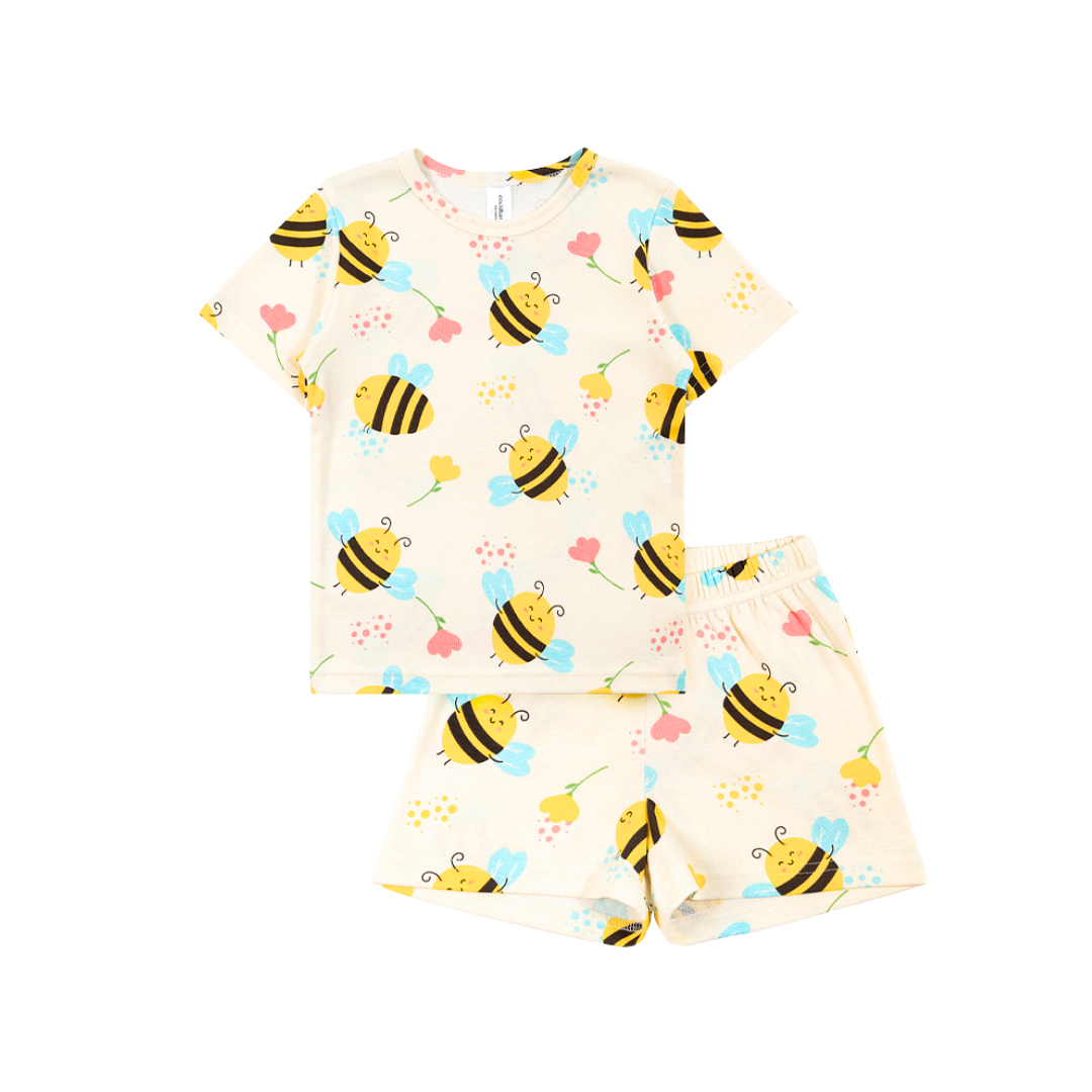 Cocohanee - Morning Bee Short Pajamas - Piyama Tidur Anak