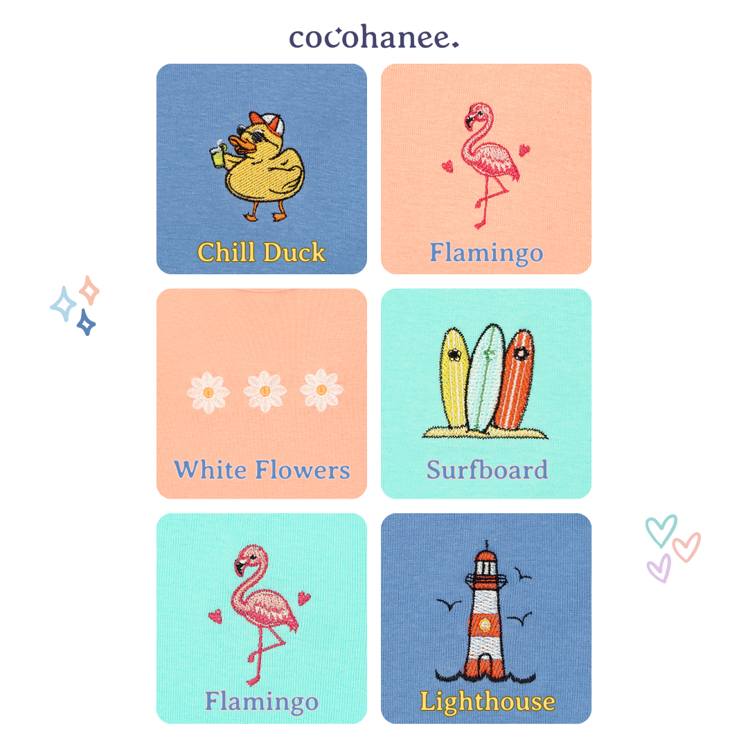 Cocohanee - Tropical Summer Long Top - Atasan Anak Lengan Panjang