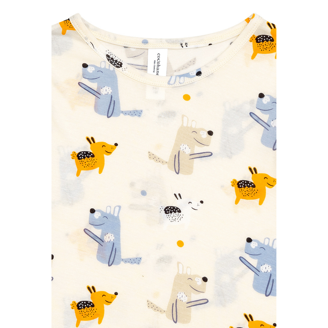 Cocohanee - Woof Woof ⅞ Length Pajamas - Piyama Tidur Anak