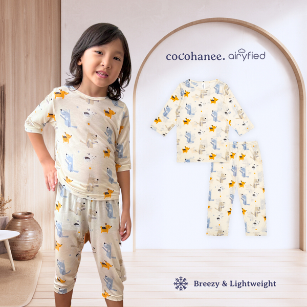 Cocohanee - Woof Woof ⅞ Length Pajamas - Piyama Tidur Anak
