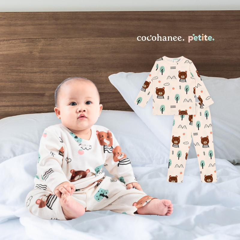 Cocohanee - Bears Baby Long Pajamas - Piyama Tidur Bayi