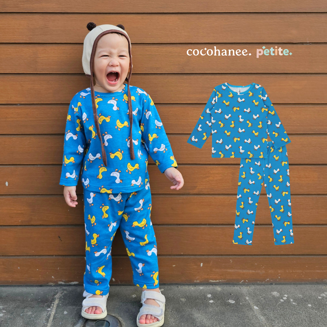 Cocohanee - Walky Ducky Baby Long Pajamas - Piyama Tidur Bayi