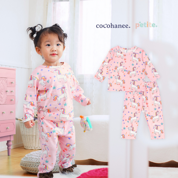 Cocohanee - Unicorn World Baby Long Pajamas - Piyama Tidur Bayi