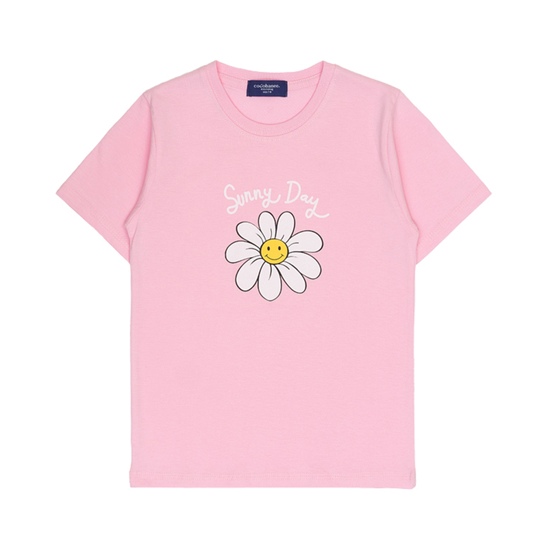 Cocohanee - Springtime Bloom Short T-Shirt - Kaos Lengan Pendek Anak - Atasan Lengan Pendek Anak