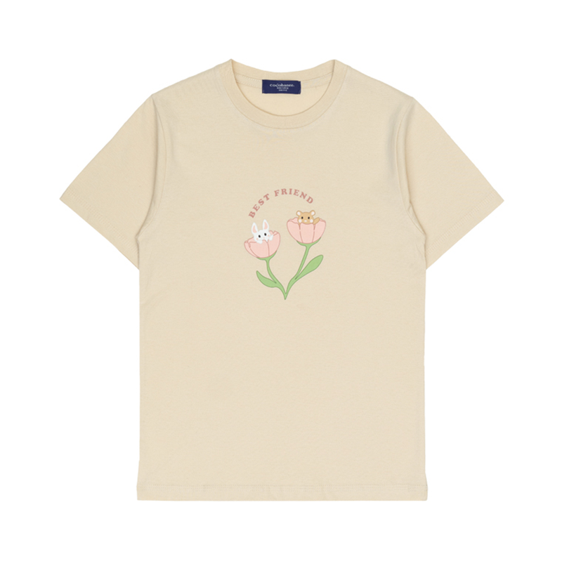 Cocohanee - Springtime Bloom Short T-Shirt - Kaos Lengan Pendek Anak - Atasan Lengan Pendek Anak