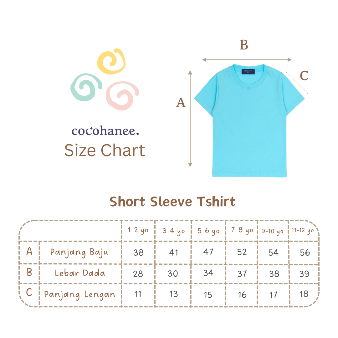 Cocohanee - Springtime Bloom Short T-Shirt - Kaos Lengan Pendek Anak - Atasan Lengan Pendek Anak