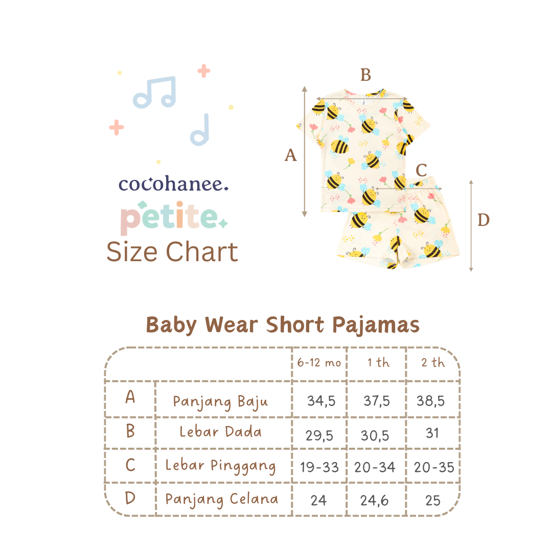 Cocohanee - Shark Anchor Baby Short Pajamas - Piyama Tidur Bayi