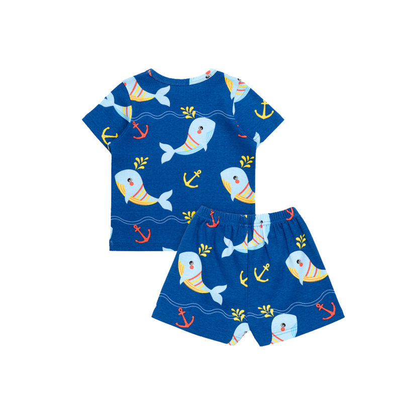 Cocohanee - Shark Anchor Baby Short Pajamas - Piyama Tidur Bayi