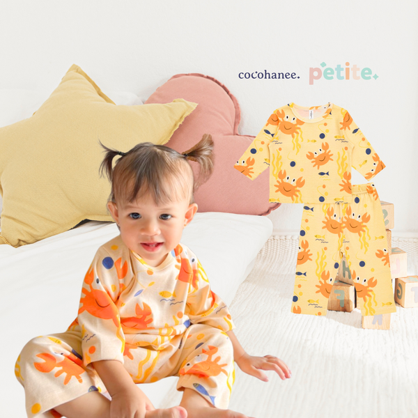 Cocohanee - Mr Craby Baby Long Pajamas - Piyama Tidur Bayi