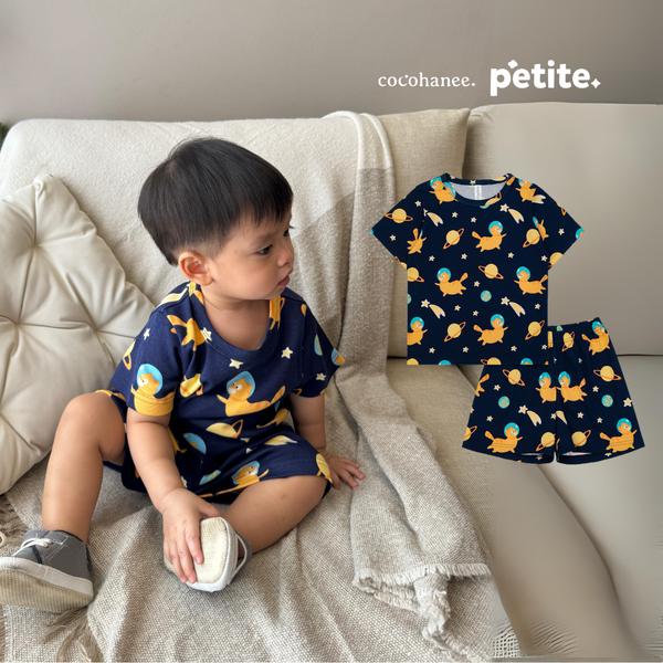 Cocohanee - Galaxy Cat Baby Short Pajamas - Piyama Tidur Bayi